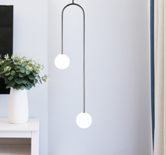 Thumbnail: LED Double Glass Pendant Light