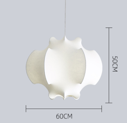 Thumbnail: LED Japanese Style Silk Pendant Light