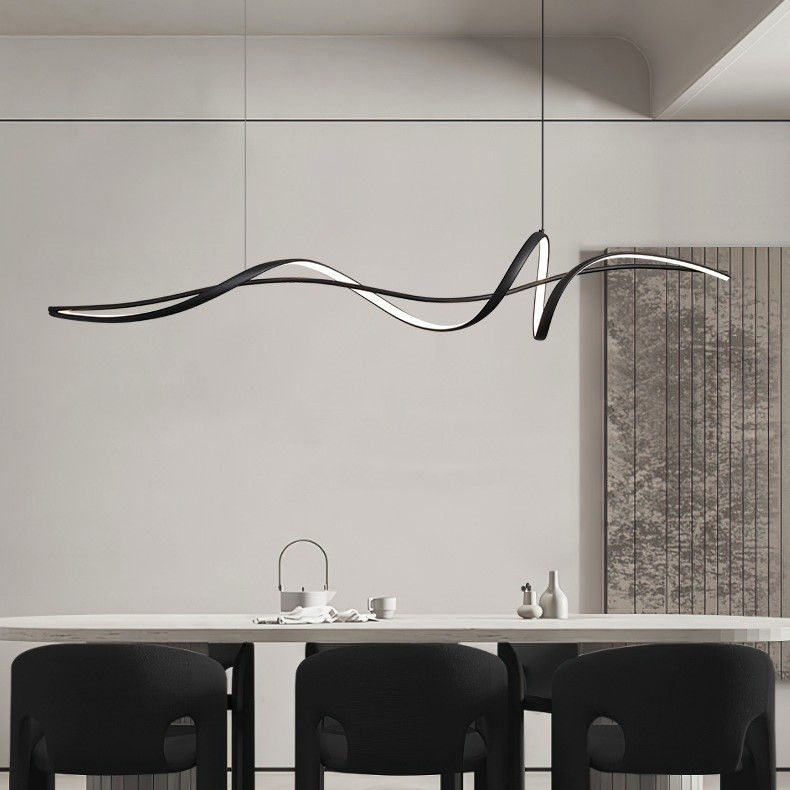LED Simple Curvy Modern Pendant Light