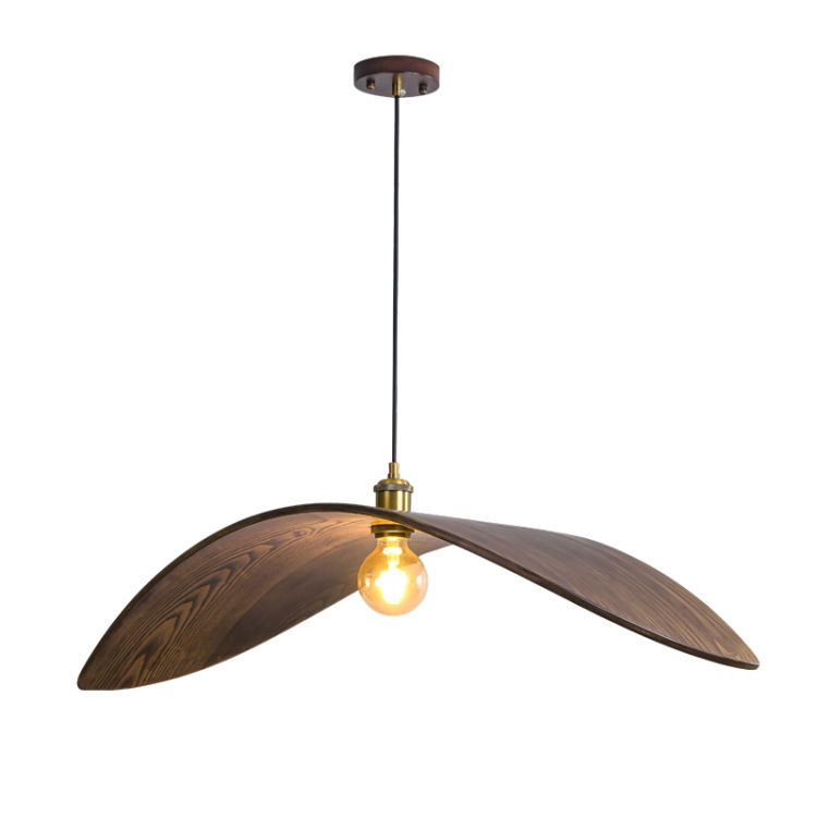 Thumbnail: LED Simple Japanese Style Wood Decorative Pendant Light