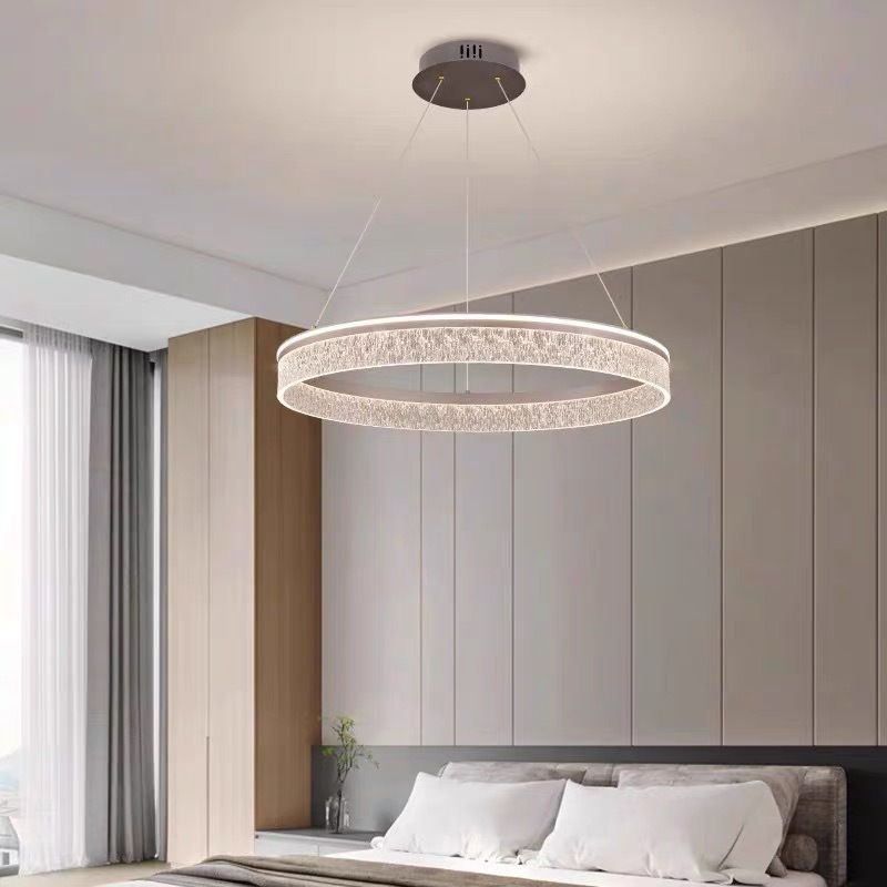 Thumbnail: LED Halo Round/Square Modern Creative Ceiling Light