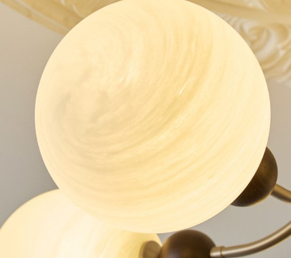 Thumbnail: LED Retro Vintage Metal Glass Pedant Light
