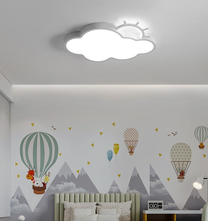 Thumbnail: LED Cloud Sun Children Ceiling Light