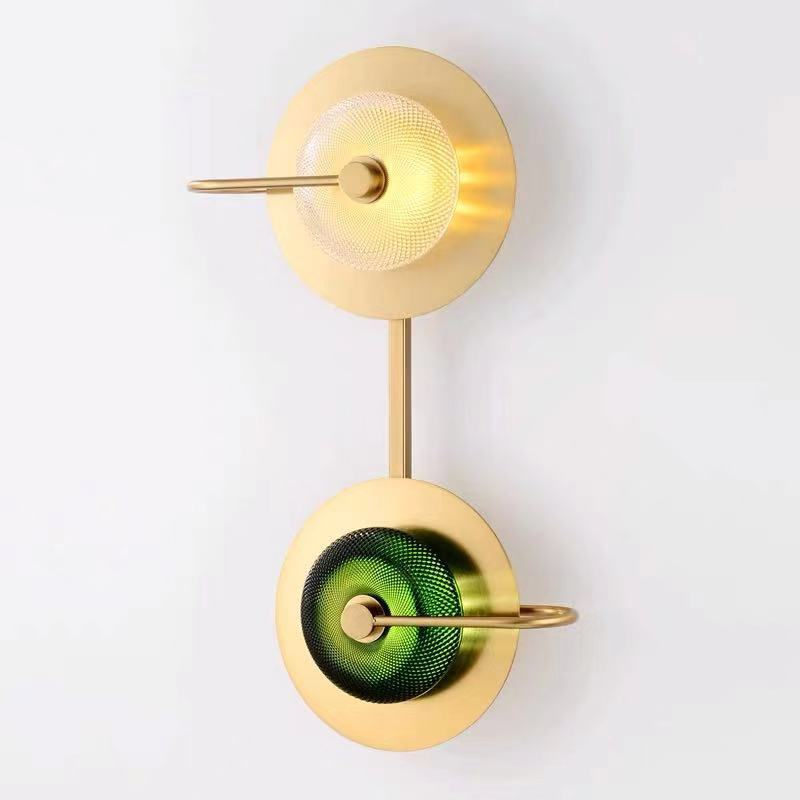 Thumbnail: LED Light Luxury Glass Metal Wall Light