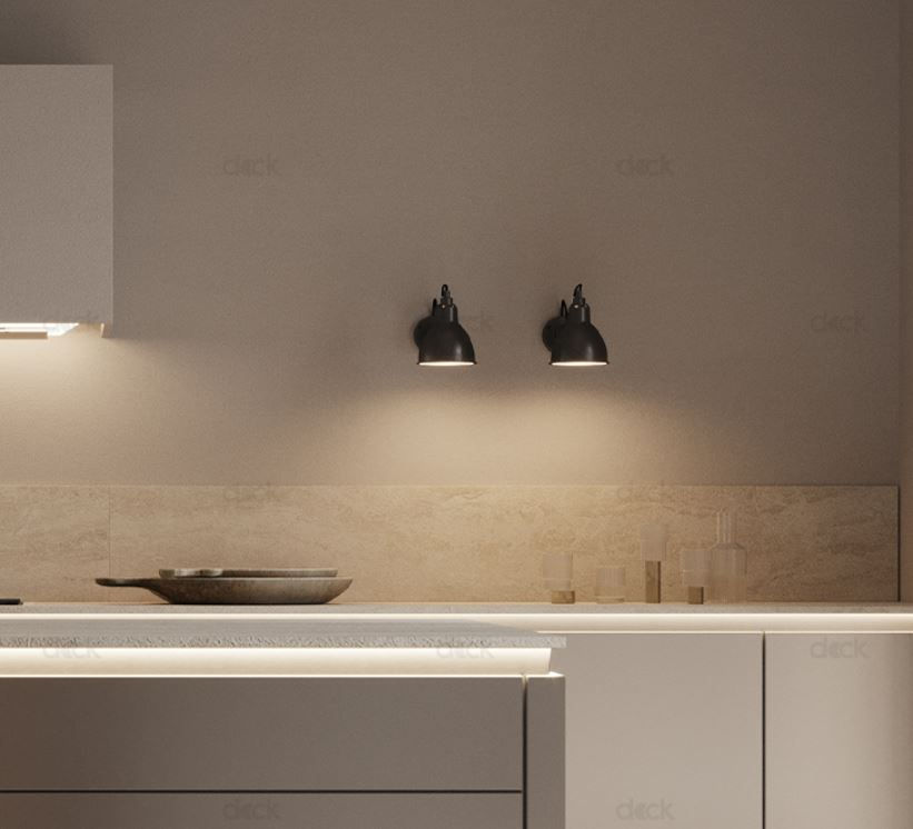 Thumbnail: LED Long Short Arm Retro Metal Wall Light