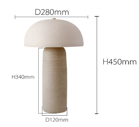 Thumbnail: LED Ceramic Mushroom Table Lamp