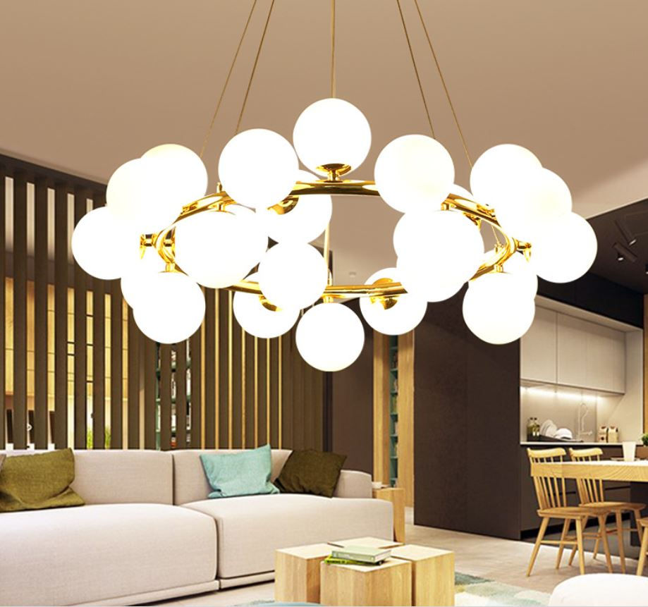 Thumbnail: LED Chandelier Molecular Modern Magic Beans DNA for Living Room Dining Room