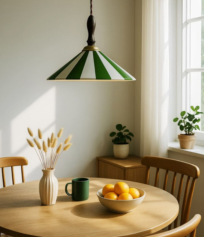 Japandi Verde LED Pendant
