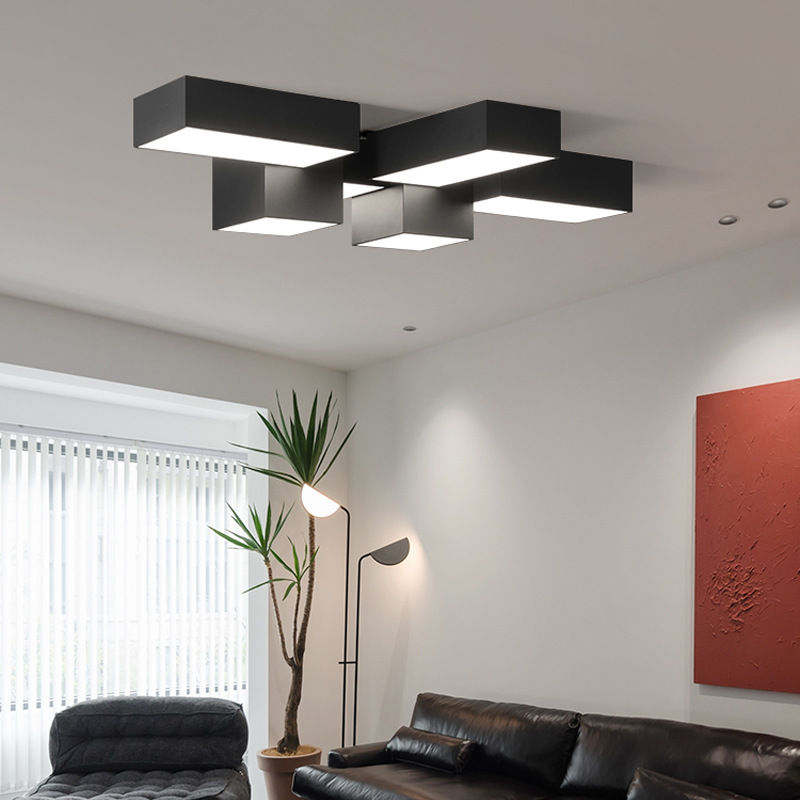 Thumbnail: LED Geometry Cube Ceiling Light