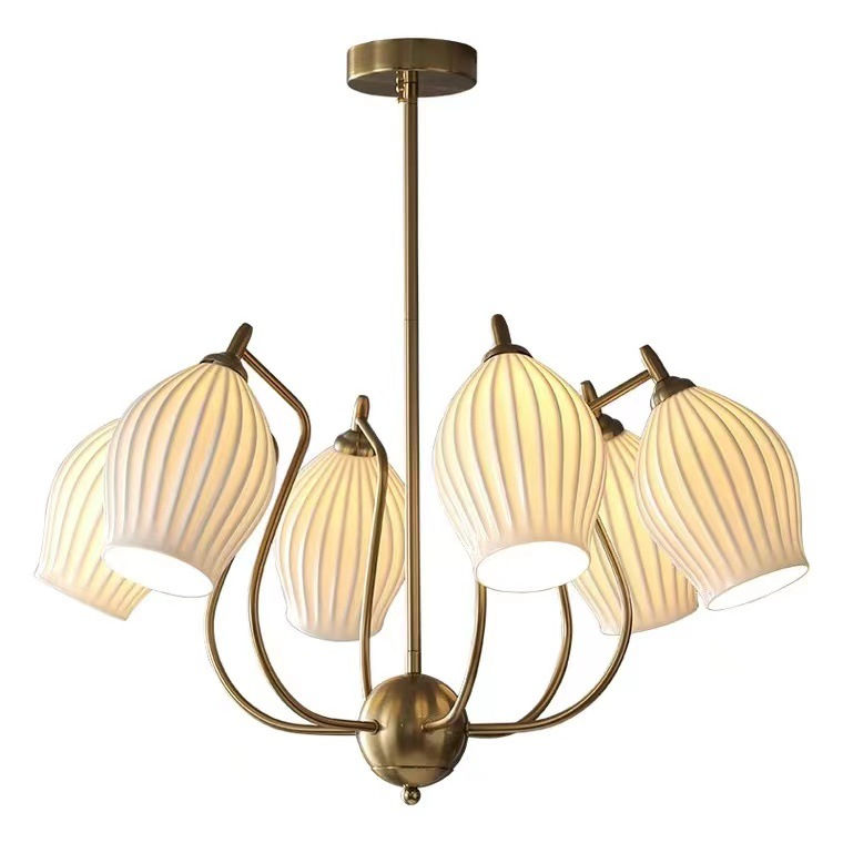 Thumbnail: LED French Style Ceramics Retro Pendant Light