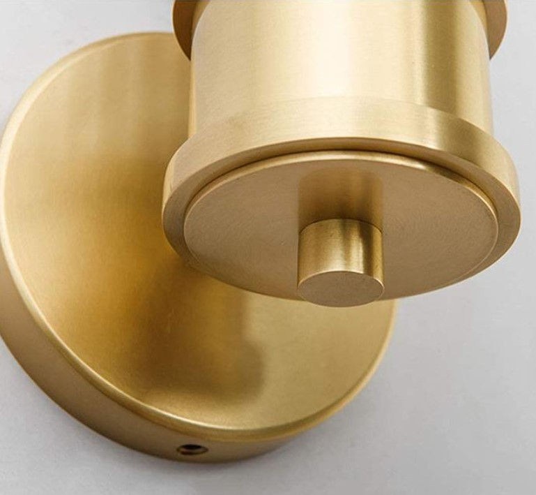 Thumbnail: LED Metal Copper Colour Single Double Heads Wall Light