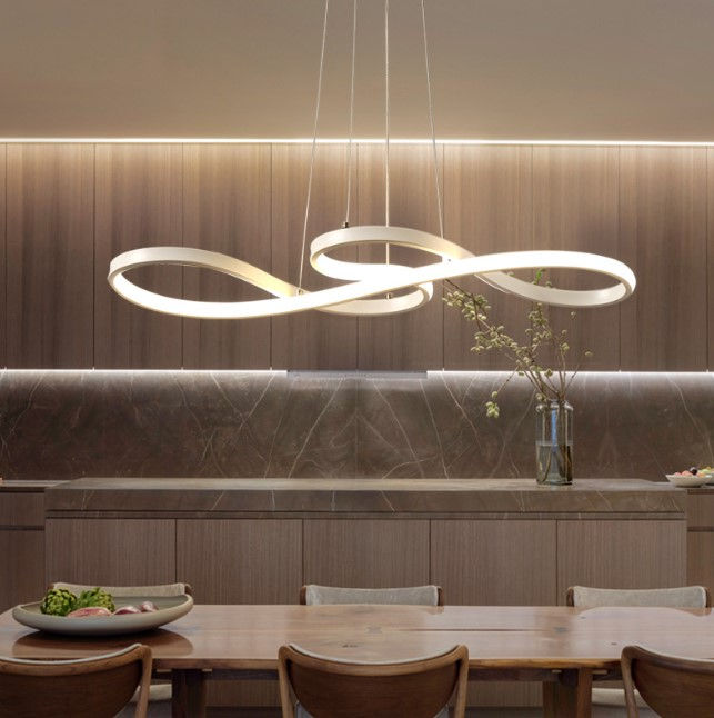 Thumbnail: LED Modern Curvy Decorative Pendant Light