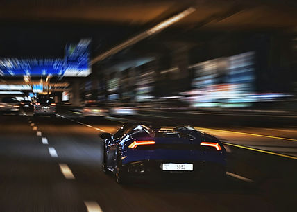 car speeding