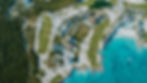 Aerial view of a luxurious resort in Cap Cana surrounded by lush tropical landscapes and pristine beaches