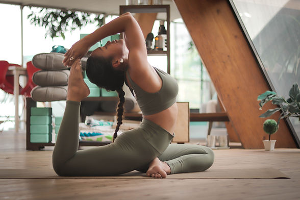 a woman fitness model