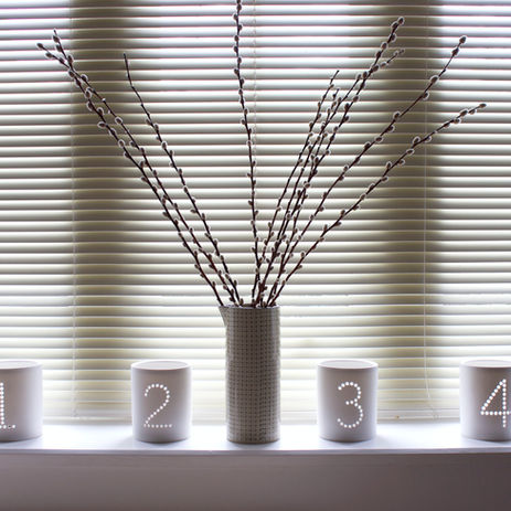 metal Venetian blind in a window. Harrogate Blinds