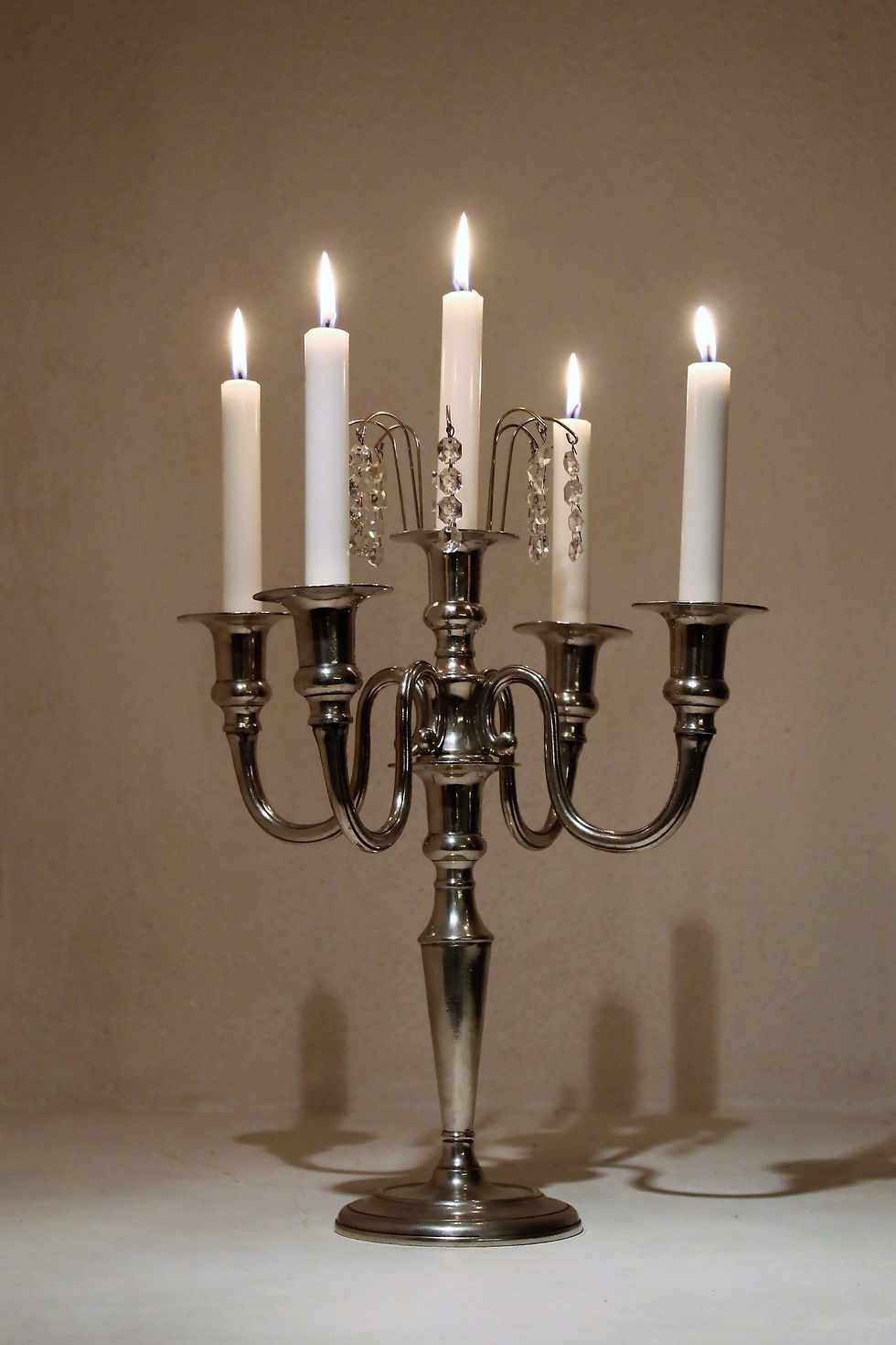 candelabra with five candles