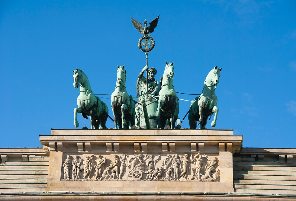 Brandenburg Gate, Berlin, Germany at sunrise