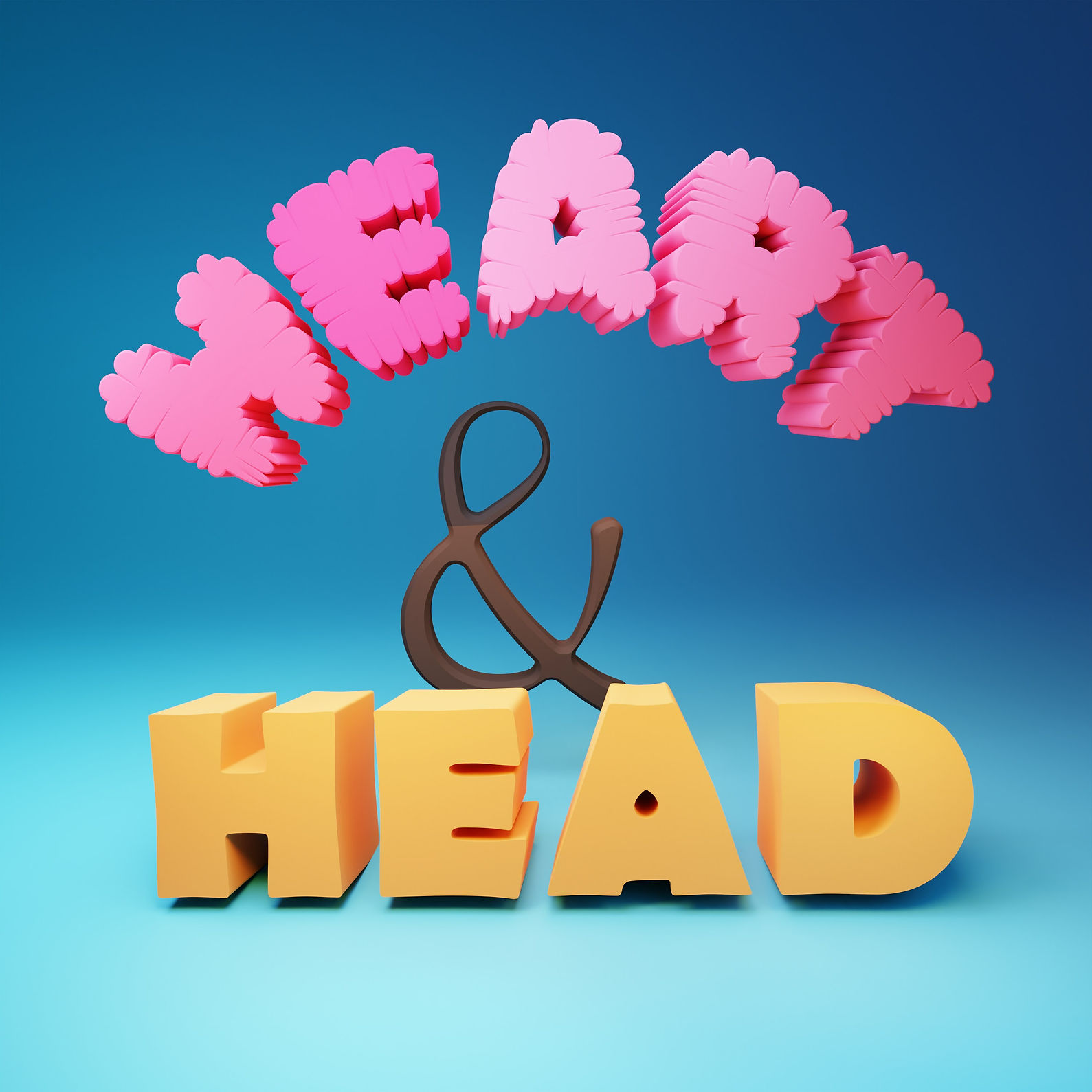 The words "HEART" and "HEAD"