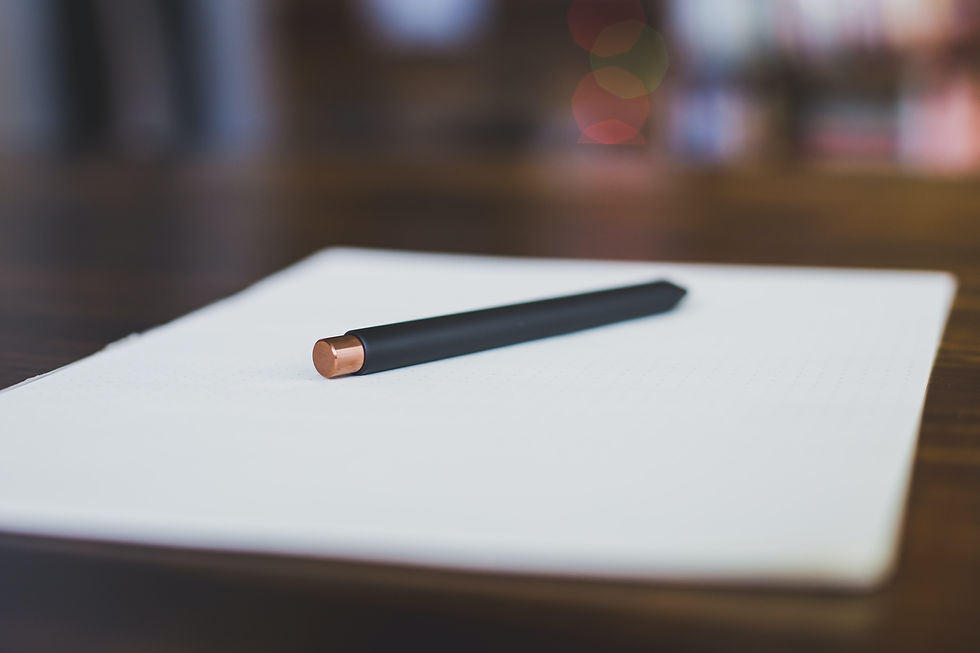 pen with white paper