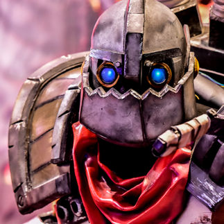 Elaborate fabric robot costume