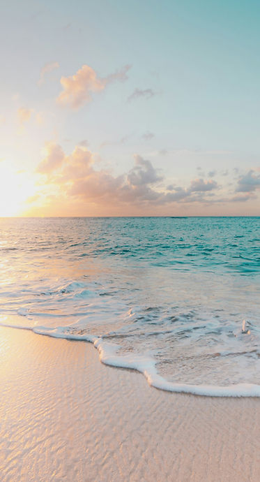 Ocean shoreline symbolizing calm, grounding, and mental health support