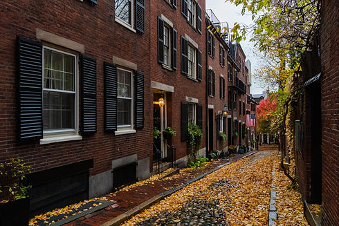 Row houses in Massachusetts