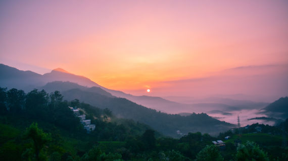 Sunset in Munnar