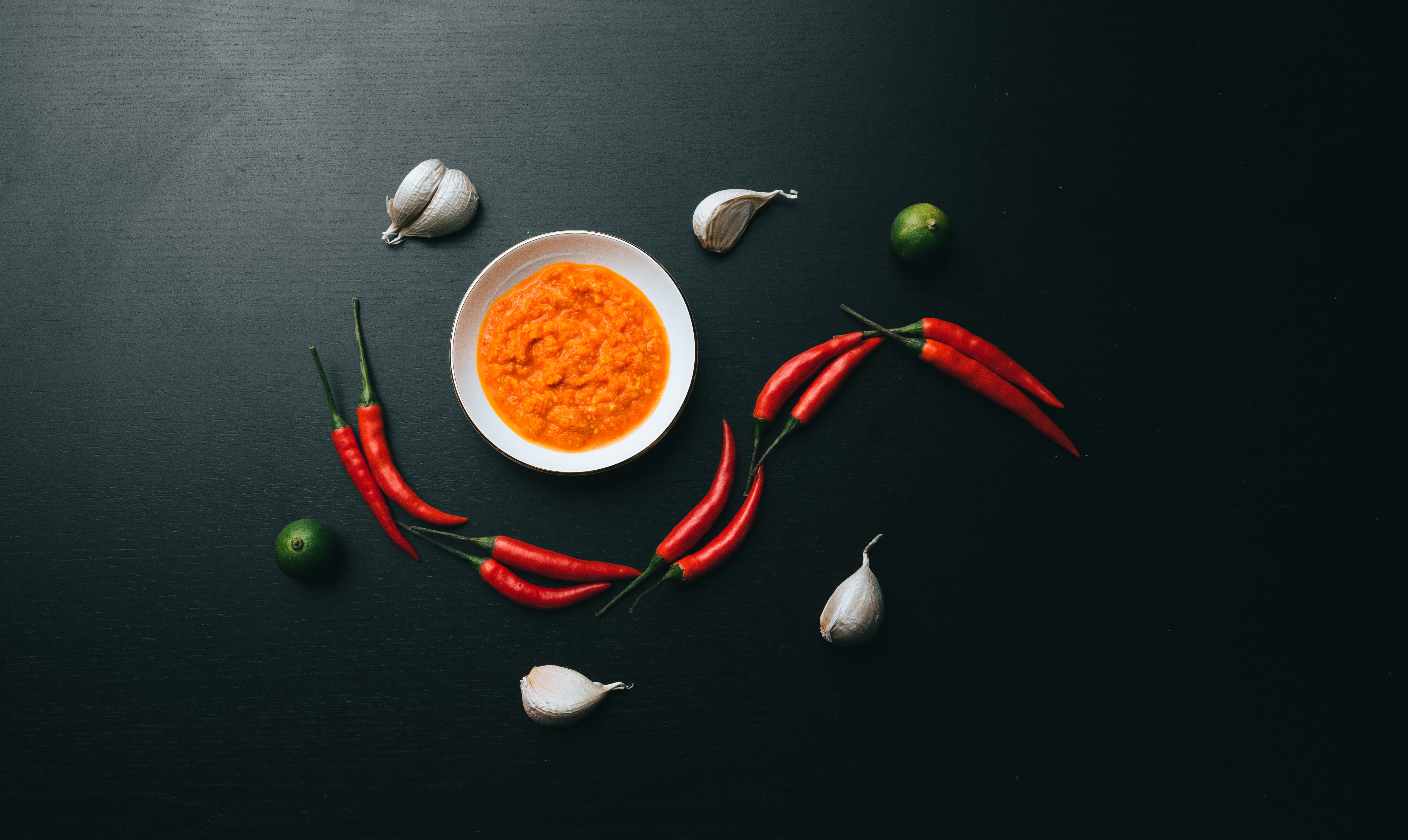 Arranged Food and Objects