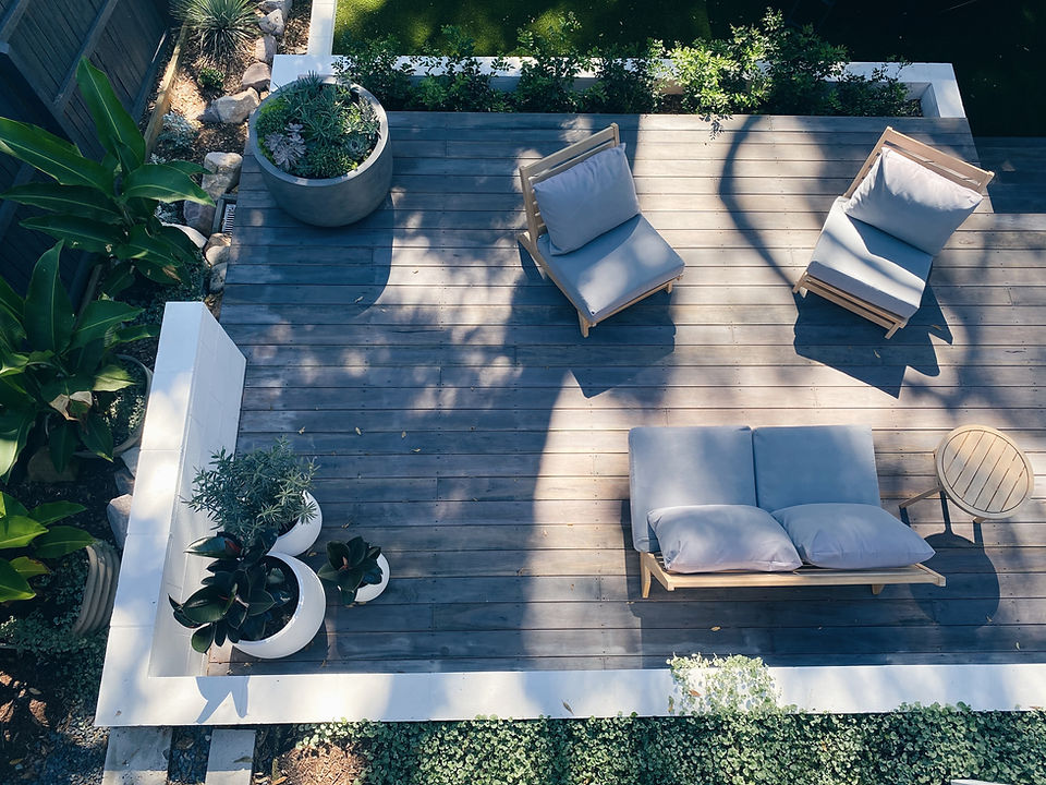 Patio with seating