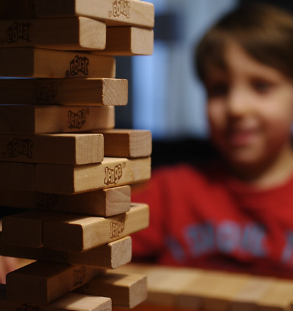 toddler playing in childcare