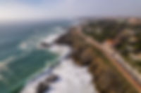 Atlantic coastline outside of Cascais on the way to the lighthouse.