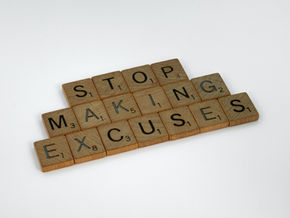 Stop making excuses scrabble