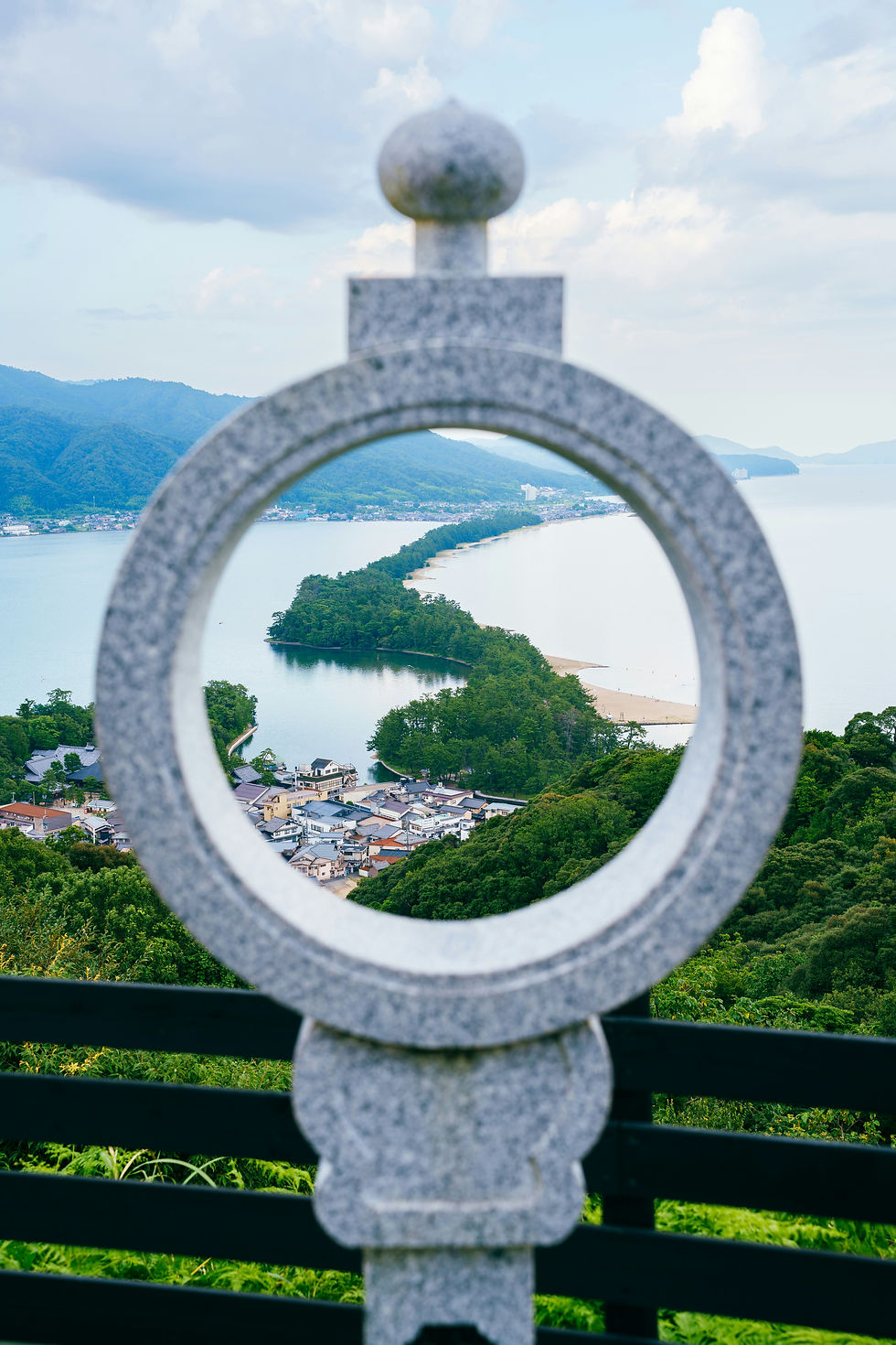 The wooded sandbar at Amanohashidate is considered one of the top three most beautiful views in Japan