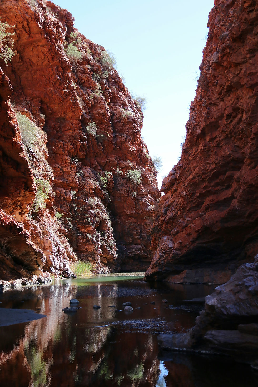 Red rock gorge in Australia's Red Centre and Top End.