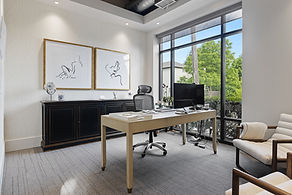 Professional home organization and decluttered home office