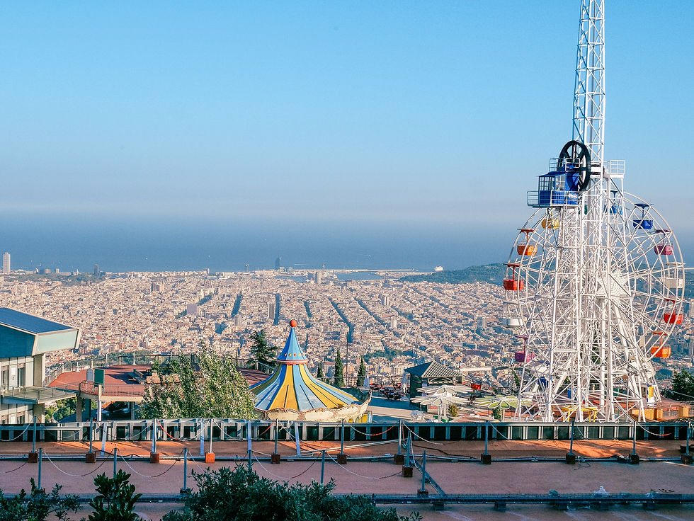 12 Most Stunning Places Where to Enjoy a View of Barcelona, Tibidabo viewpoint
