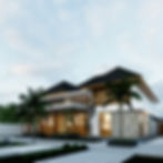 Architectural rendering of modern new build property in Somerset