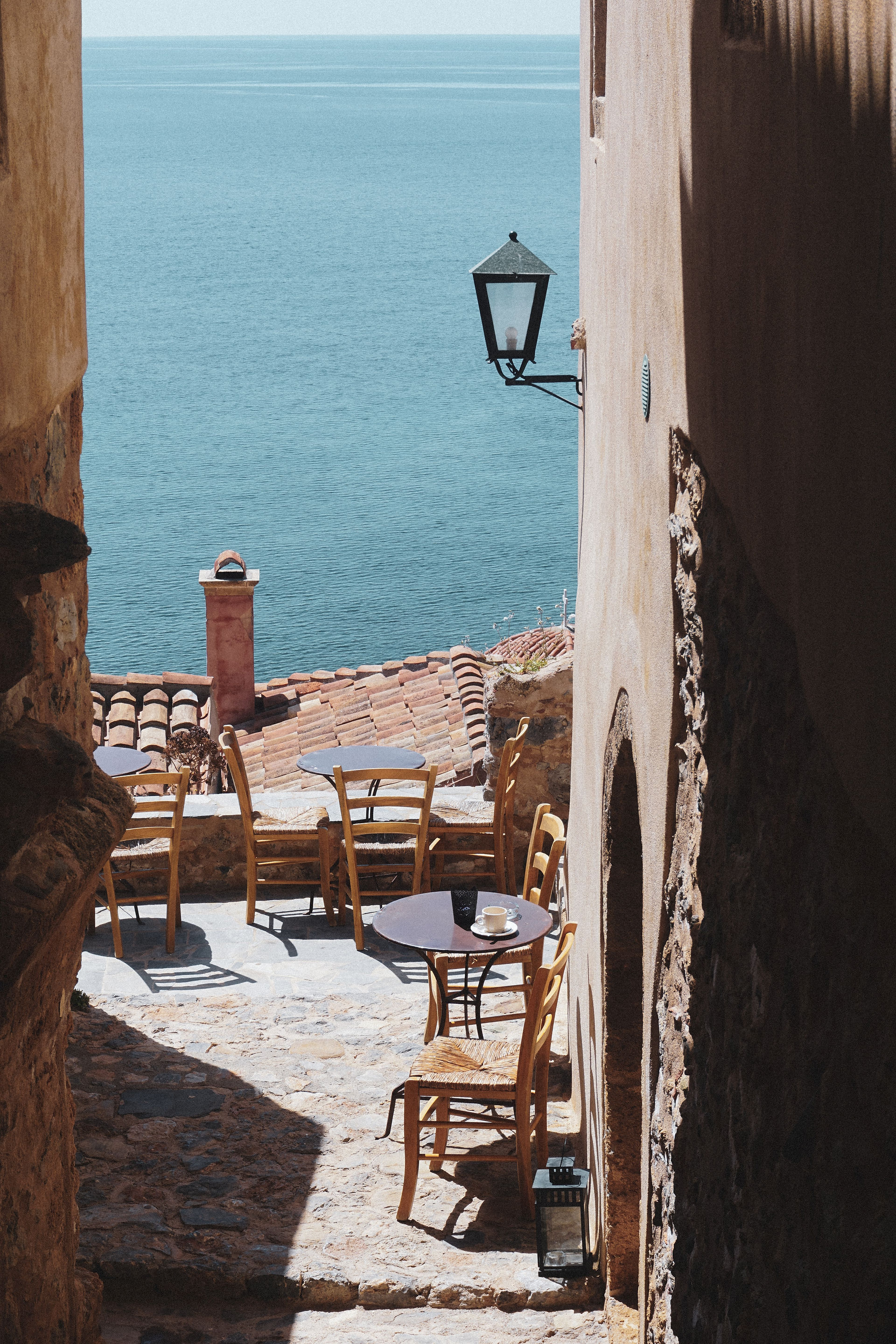 cosy streets in Monemvasia, Peloponnese, Greece