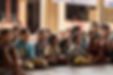 Group of children smiling laughing and listening