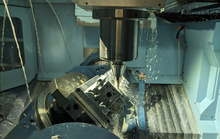 Image by Jay Alexander of a CNC Machine making a part