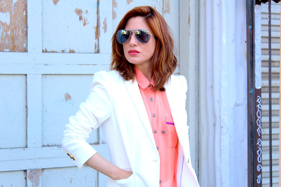 Woman in White blazer and pink shirt, The Image Tree, Blog Post, What's Your Style Personality?