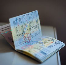 Happy traveller's passport
