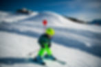 Child skiing