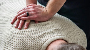Physiotherapy clinic with practitioners treating patients