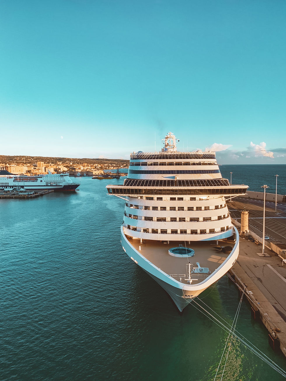 Cruise ship in Civitavecchia
