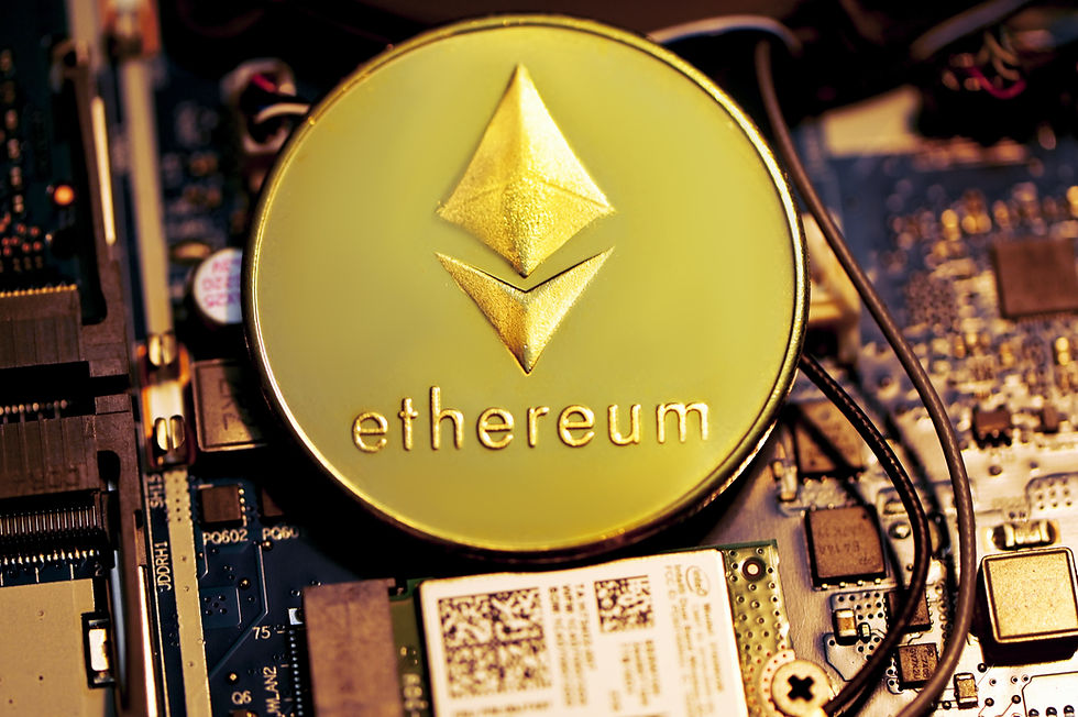 The Ether token of the Ethereum network