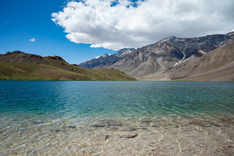 Surreal Chandratal during the day