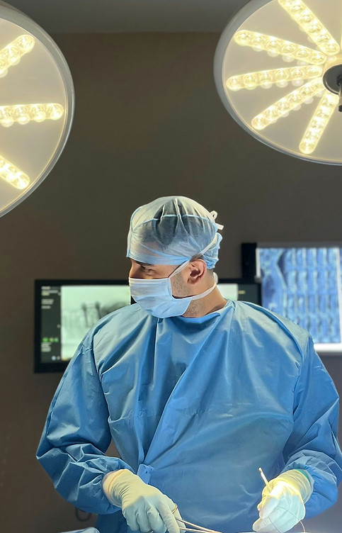 Surgeon working