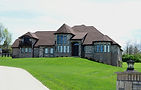Large Stone Modern Home